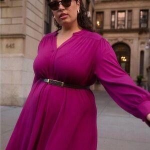 Universal Standard Gramercy Liquid Jersey Dress in Rothko Purple - Size 14-16